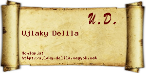Ujlaky Delila névjegykártya